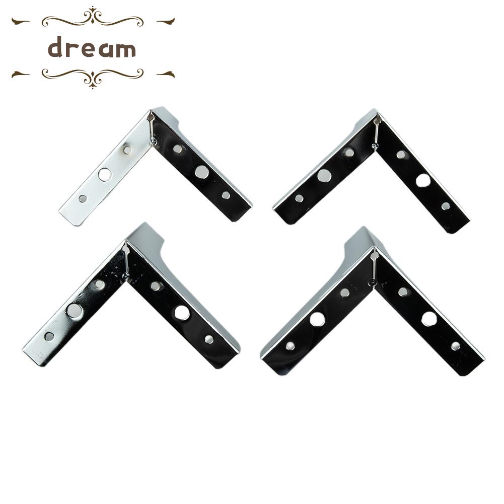 【DREAMLIFE】4X Heavy Load Bearing Furniture Legs Metal Cabinet Feet Triangle Sofa Leg DIY