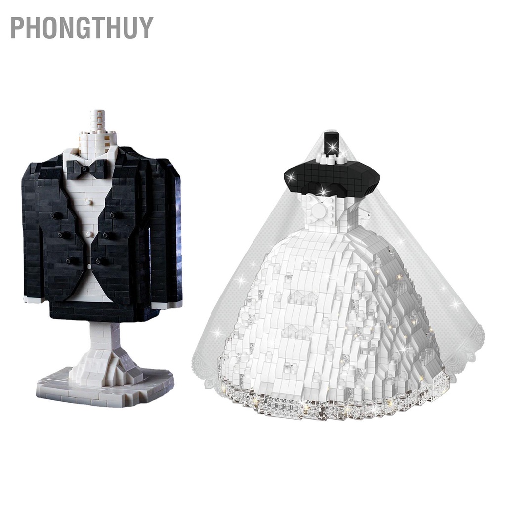 Đồ Chơi Lắp Ráp Hình Đầm Cưới - Mô hình Lắp Ráp váy cưới / vest  Dễ Thương Tinh Tế Cho Bé Gái Sinh Nhật