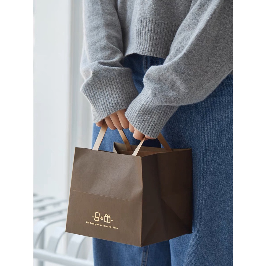 Túi giấy đựng quà, túi có quai, túi kraf, túi đựng bánh bento, túi đựng bánh kẹo, nhiều mẫu  - POPPY STORE