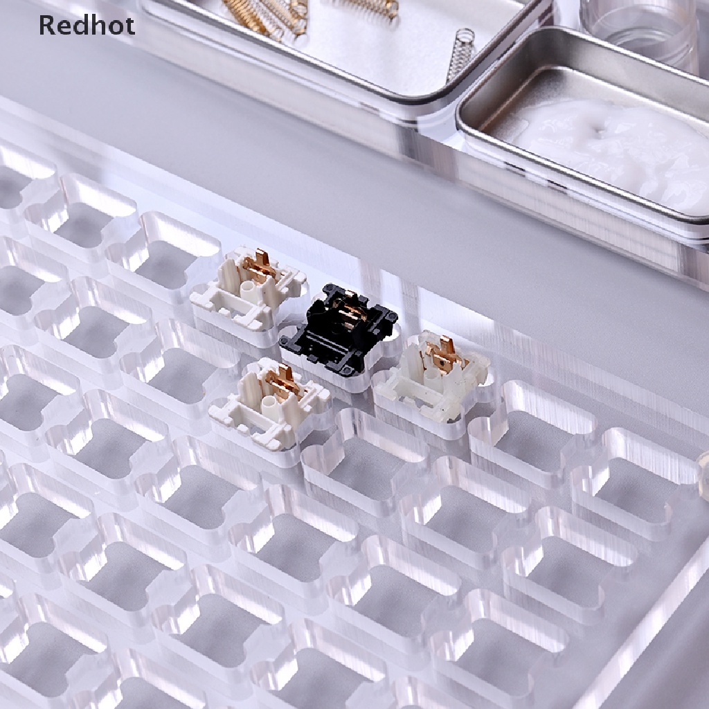 &lt; Redhot &gt; Dụng Cụ Kiểm Tra Công Tắc Bàn Phím Cơ Bằng Acrylic Lube Tự Làm