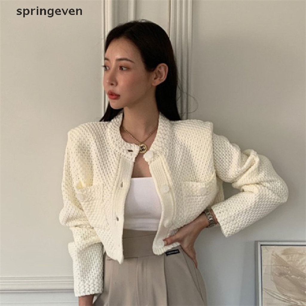 Áo Khoác Cardigan Dệt Kim Phong Cách Vintage Thời Trang Cho Nữ