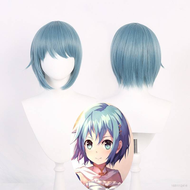 Bộ Tóc Giả Hóa Trang Nhân Vật Miki Sayaka Puella Magi Madoka Magica Bằng Sợi Tổng Hợp Chịu Nhiệt