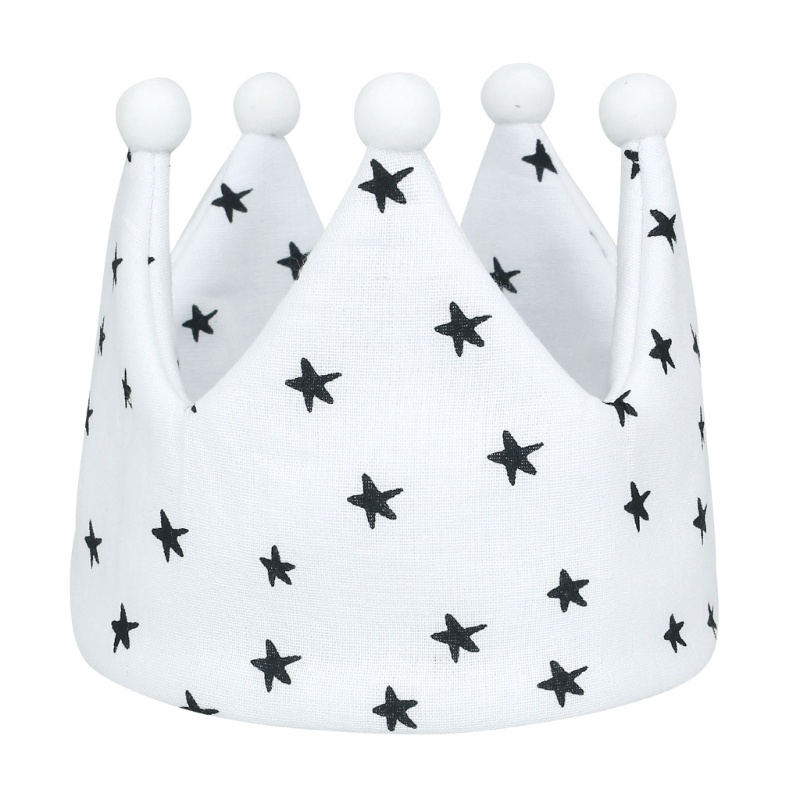 Mũ Beanie Mềm Mại Hình Vương Miện Dành Cho Bé Sơ Sinh Chụp Ảnh