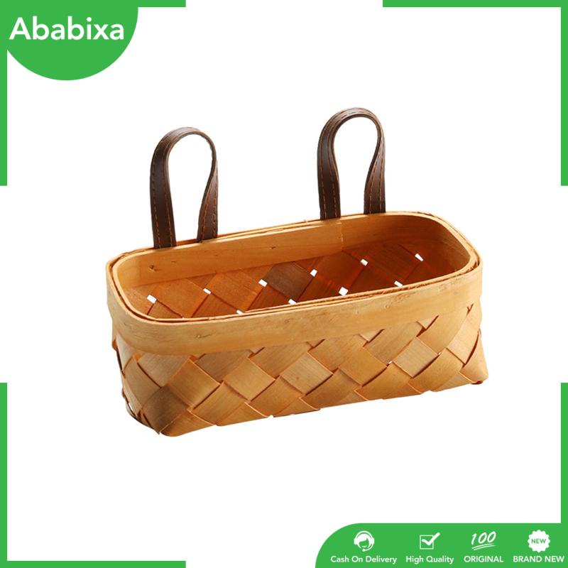 Giỏ Đựng Hoa Bằng Gỗ Đan Tay Có Tay Cầm Tiện Dụng Cho Tiệc Cưới