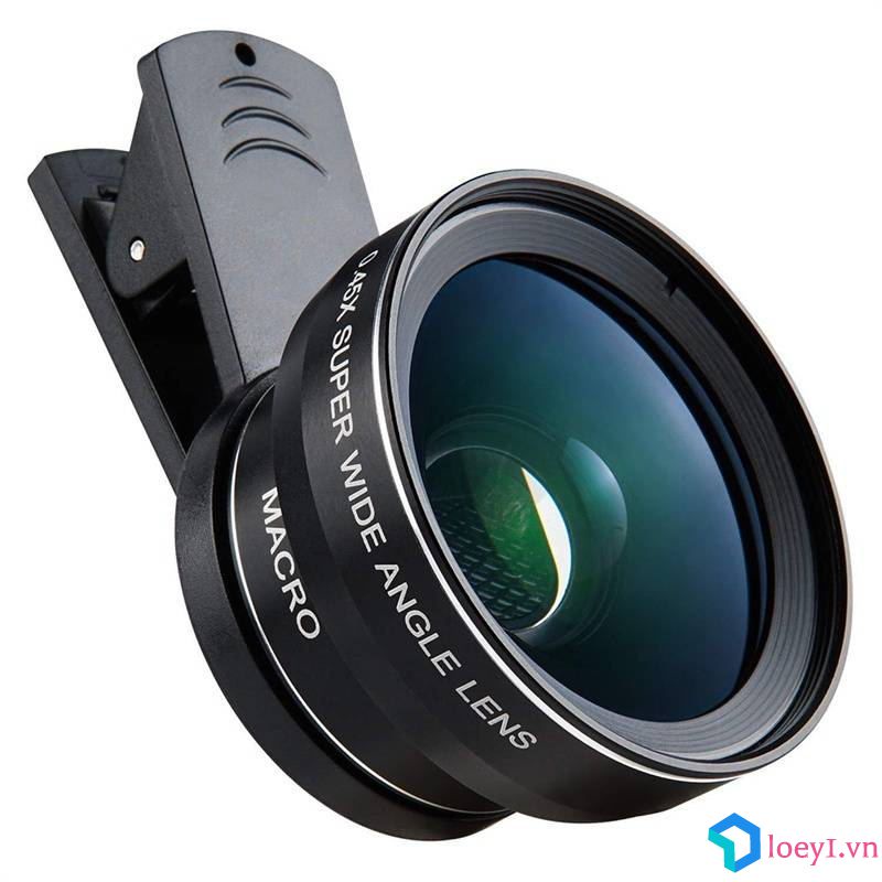 Bộ Kẹp 2 Trong 1 Của Điện Thoại Di Động Ngoài Hd Macro 37Mm 49uv 0,45x Super Grande Angle 12.5x Camera Thông Dụng LOEY1