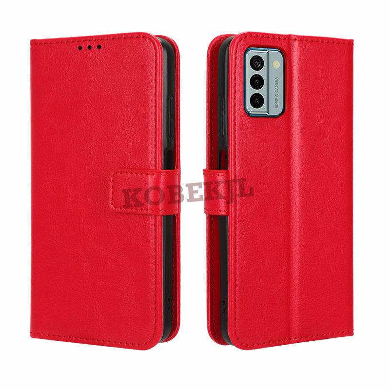Bao Da pu Nắp Gập Kiểu Ví Kèm Giá Đỡ Đứng Sang Trọng Cho nokia g22 nokia g22 g21 g11 g100 c02 c22 c32 nokiag22 Ốp