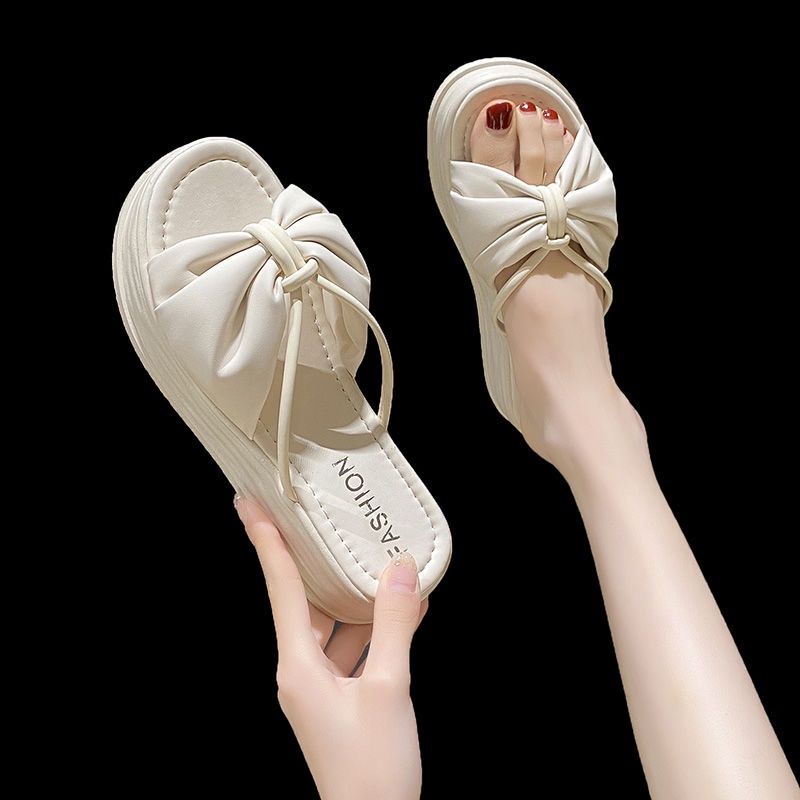 Dép Lười Đế Dày Thời Trang Mùa Hè Dễ Phối Đồ Cho Nữ