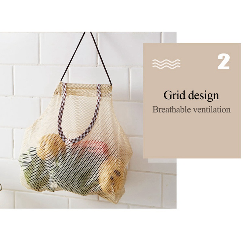 1 Túi Treo Tường Đa Năng Đựng Trái Cây Và 3 Nút Chặn Chai Rượu Vang