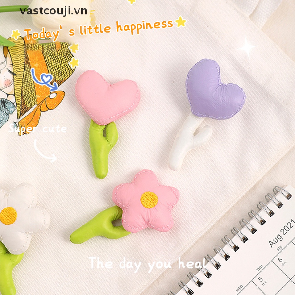 Trâm Cài Áo Hình Bông Hoa Bằng Vải Dễ Thương Dùng Trang Trí Túi Xách