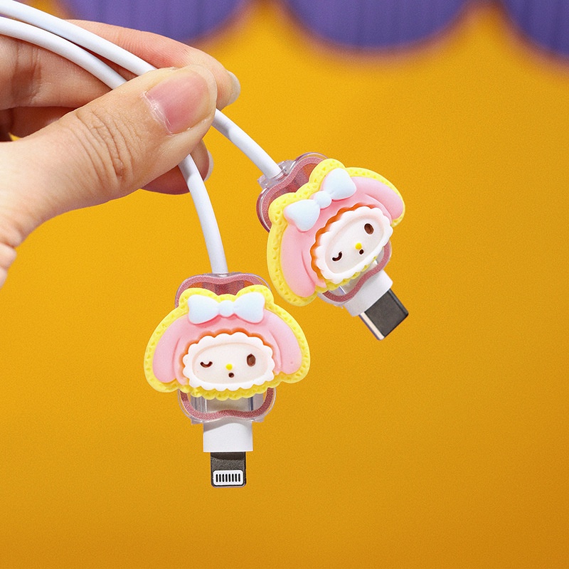 Vỏ Bọc Bảo Vệ Đầu Sạc Nhanh Hình Kuromi Hoạt Hình Cho IPhone 11 12 13 20W