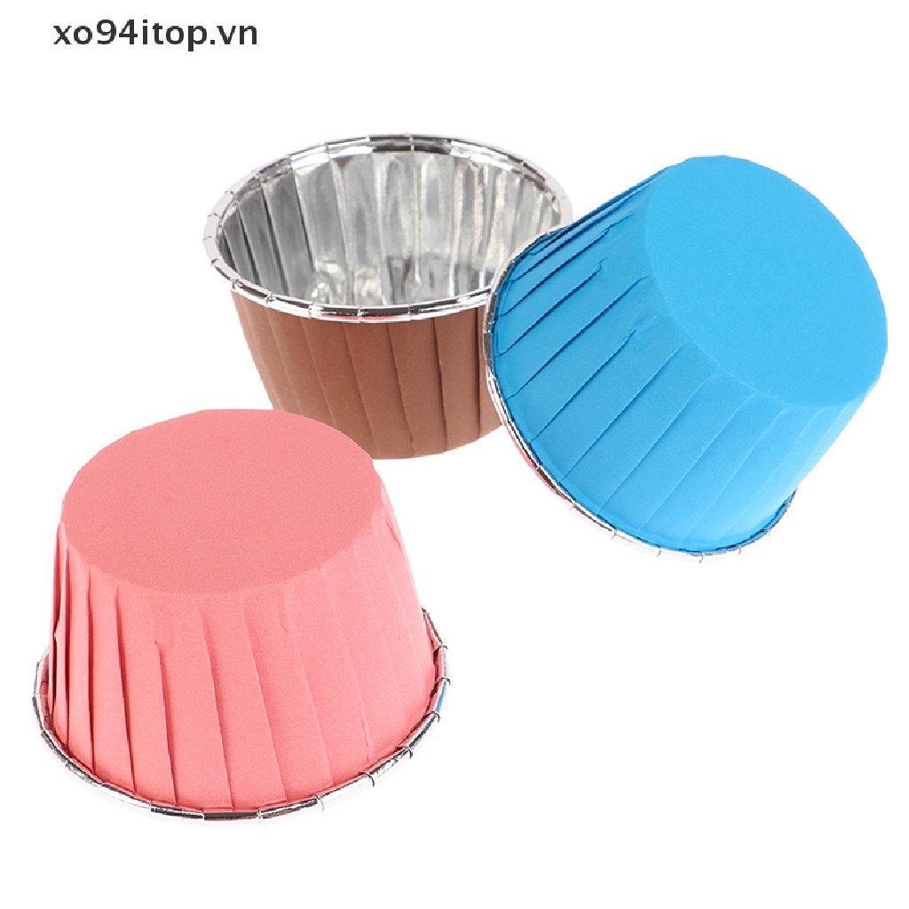 Xoitop Set 50 Cốc Giấy Đựng Bánh Cupcake Muffin