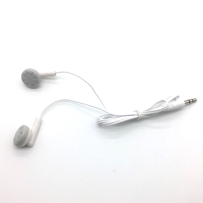 Tai Nghe Nhét Tai Jack 3.5mm 60cm Màu Trắng Chất Lượng Cao Cho Điện Thoại / Mp3