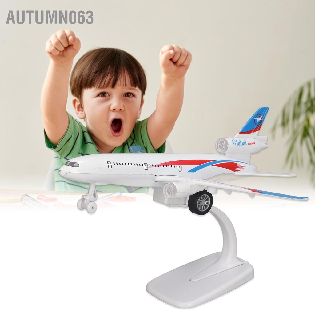 Autumn063 Mô Hình Máy Bay Phỏng Kéo Lại Chức Năng Âm Thanh Và Đèn Hợp Kim Diecast Đồ Chơi Cho Bộ Sưu Tập Quà Tặng