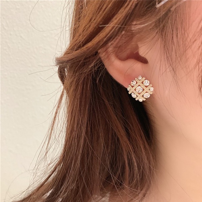 Bông Tai Mạ Bạc 925 Đính Ngọc Trai Nhân Tạo Thời Trang Hàn Quốc