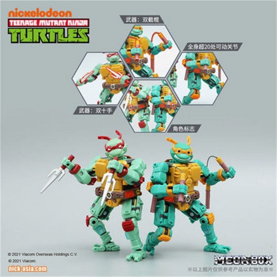 Hộp 52 Mô Hình Đồ Chơi Ninja Rùa Raphael / Michelangelo