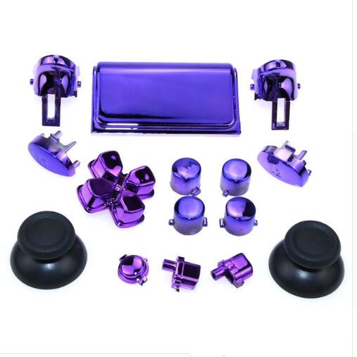 1 Bộ Nút Bấm Điều Khiển Chơi Game 7 Màu Chrome D-pad R1 L1 R2 L2 ABXY Cho PS4 Pro JDS-040 JDM-040