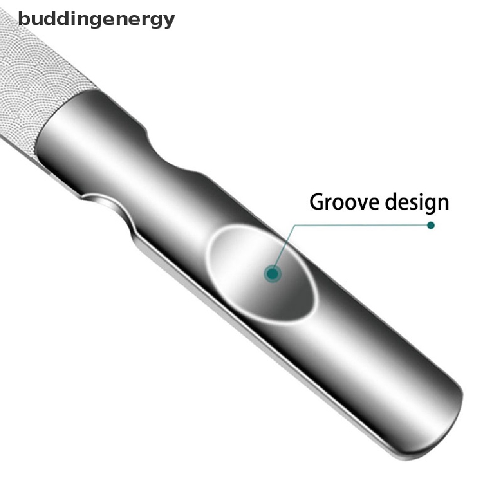 {BUDDI} Cây Dũa Móng Tay Hai Mặt Bằng Thép Không Gỉ Chuyên Nghiệp {BUDDI}