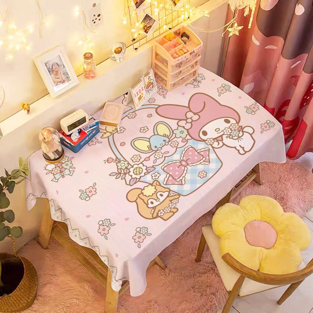 Khăn Trải Bàn Họa Tiết Hoạt Hình Chó Cinnamon Đáng Yêu