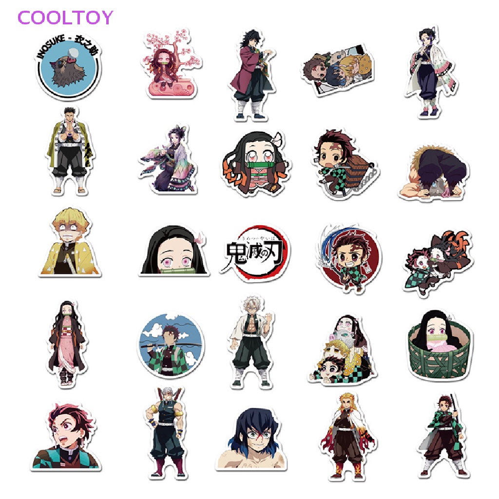 Bộ 50 Miếng Dán Anime Chống Thấm Nước Trang Trí Laptop Ván Trượt Hành Lý