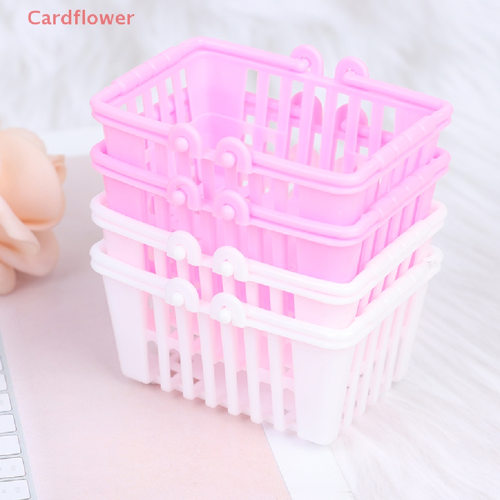 Bộ 2 Giỏ Mua Sắm Đồ Chơi Mini Cho Nhà Búp Bê Mới