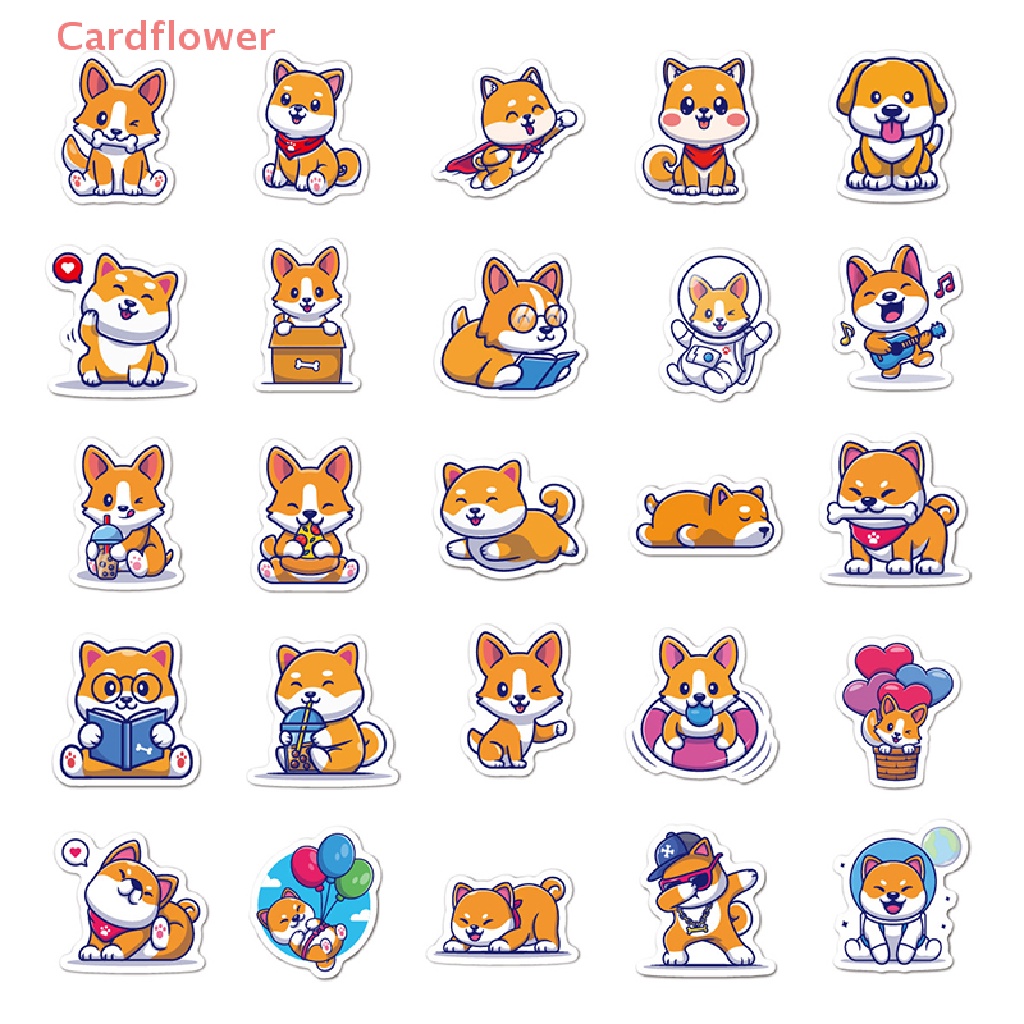 50 Sticker Dán Trang Trí Hình Động Vật Biển Cho Sổ Tay Xe Máy Mới