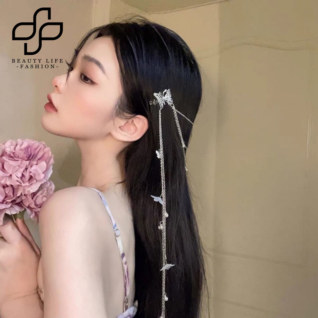 Dây Cài Tóc Đính Chuông Và Tua Rua Dễ Thương Cho Cô Dâu