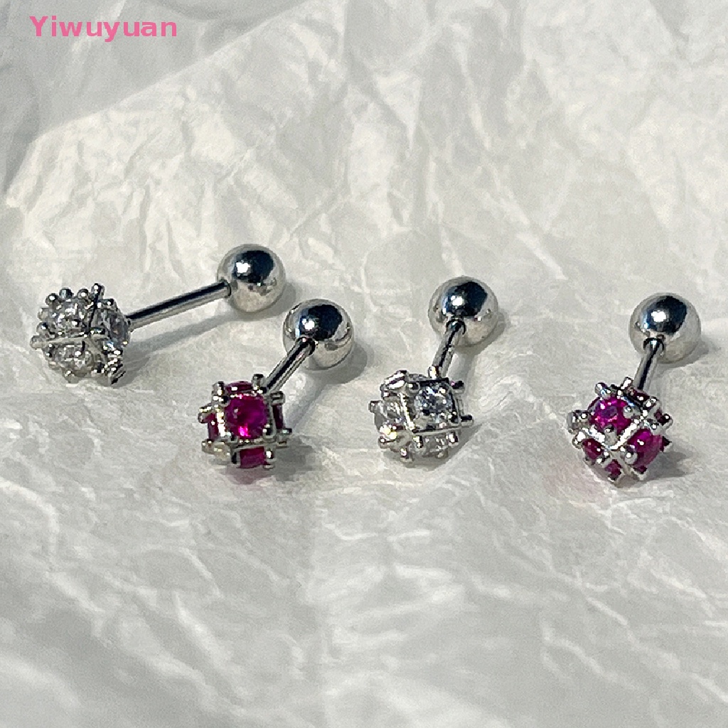 1 Đôi Khuyên Tai Đính Đá Zircon Thời Trang Cho Nữ