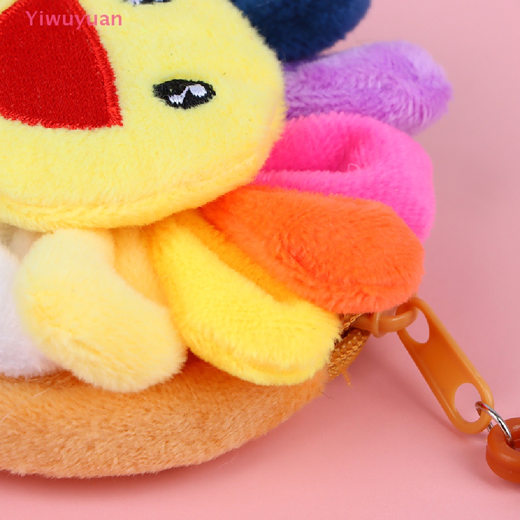 1 Móc Khóa Hình Hoa Hướng Dương Cười Nhồi Bông Nhiều Màu Mới