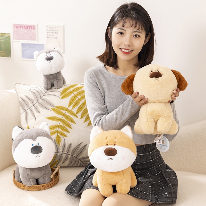 Đồ chơi nhồi bông Hình Cún Shiba Inu Husky 23cm