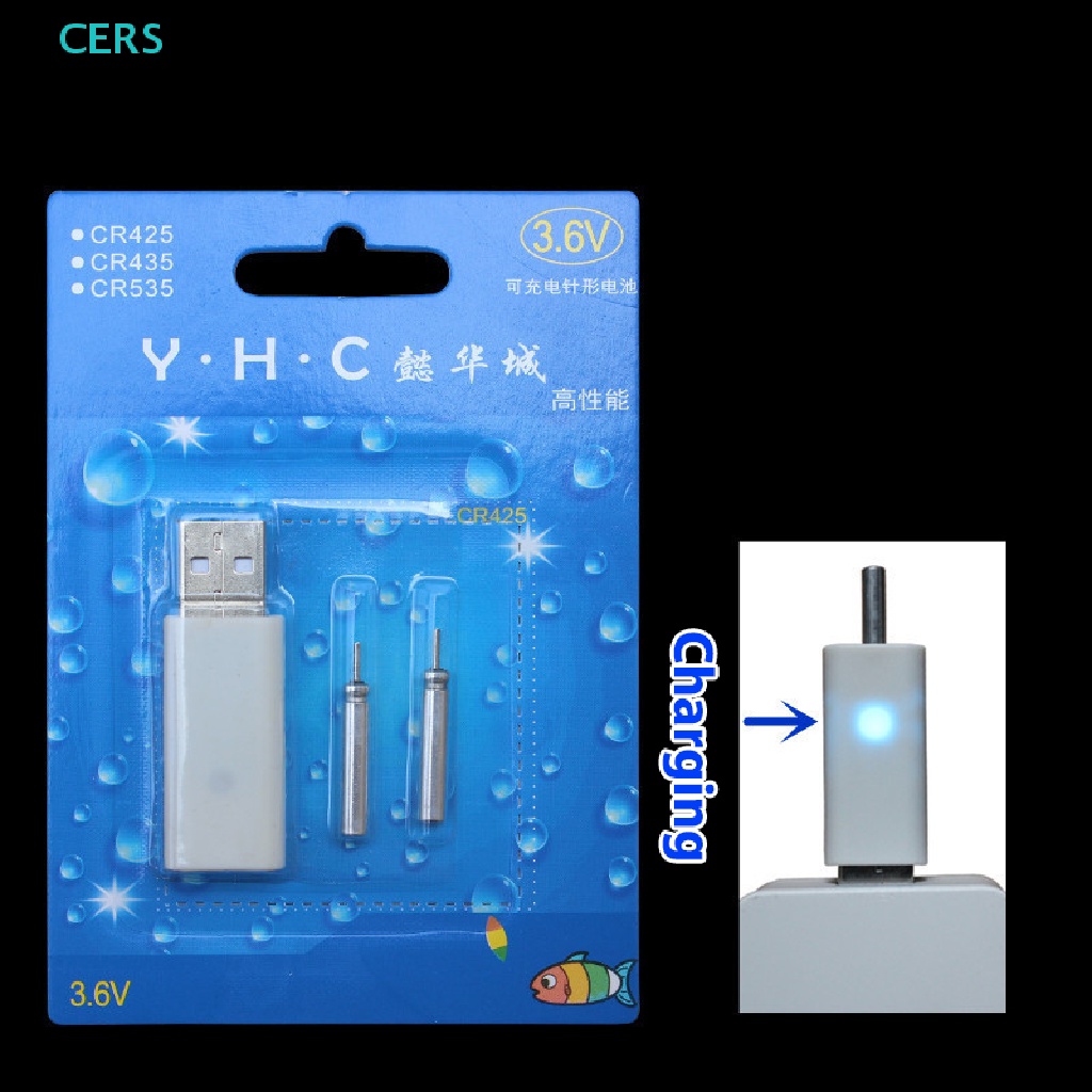 Bộ Sạc USB CR425 CE CR425 Dành Cho Phao Câu Cá Ban Đêm RS