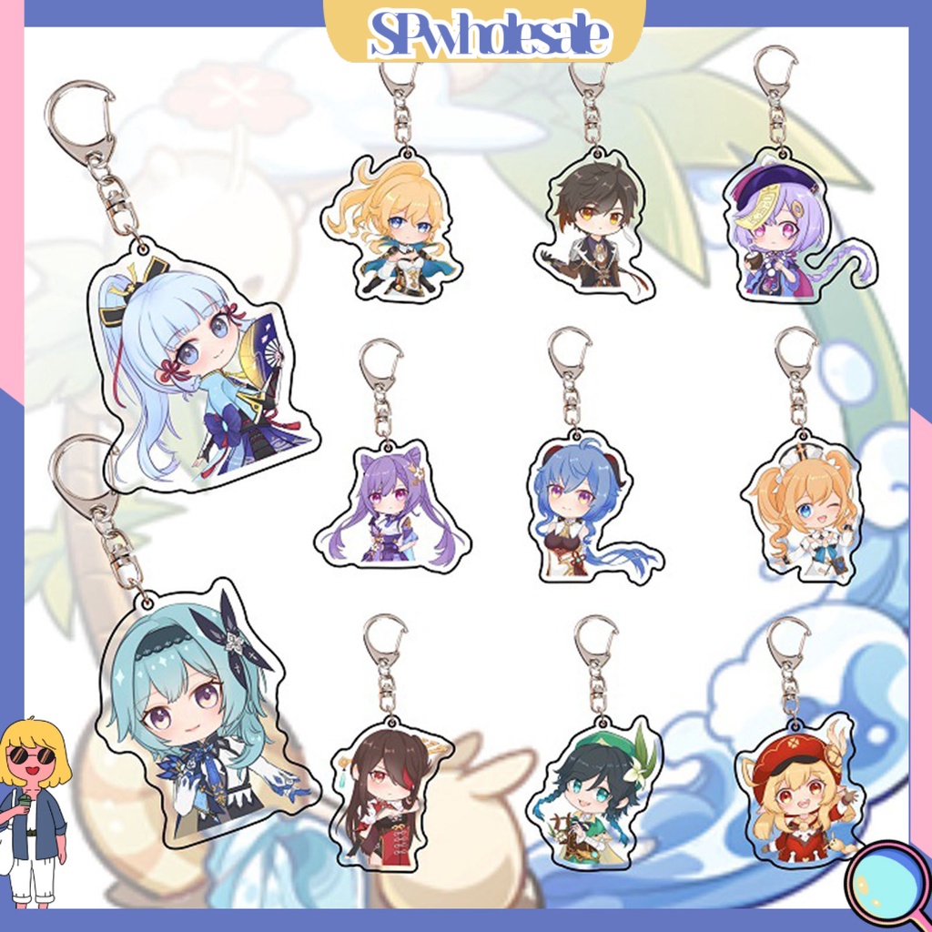 <SPwholesale> Móc Khóa In Hình Cầu Thủ Hai Mặt Hoạt Hình Tinh Tế Trang Trí Di Động Dùng Hàng Ngày