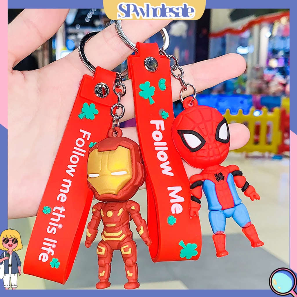 <SPwholesale> Móc Chìa Khóa Mini Bằng Kim Loại Nhân Vật Hoạt Hình Tinh Tế Làm Quà Tặng