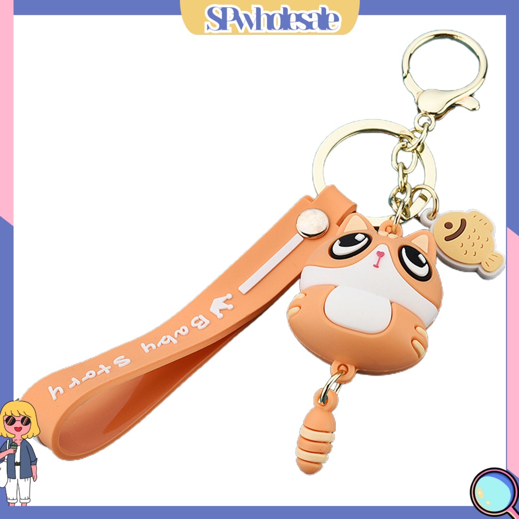 <SPwholesale> Móc Khóa Hình Chú Mèo Hoạt Hình Đáng Yêu
