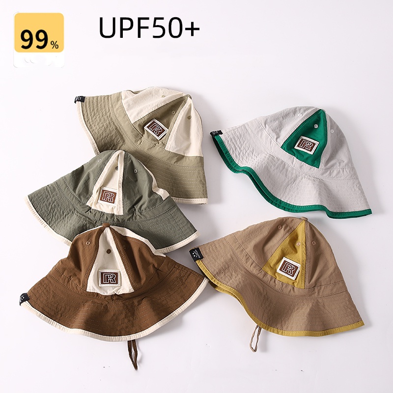 Mũ Tai Bèo Vành Rộng Nhanh Khô Thời Trang Đi Biển Mùa Hè Cho Bé Trai