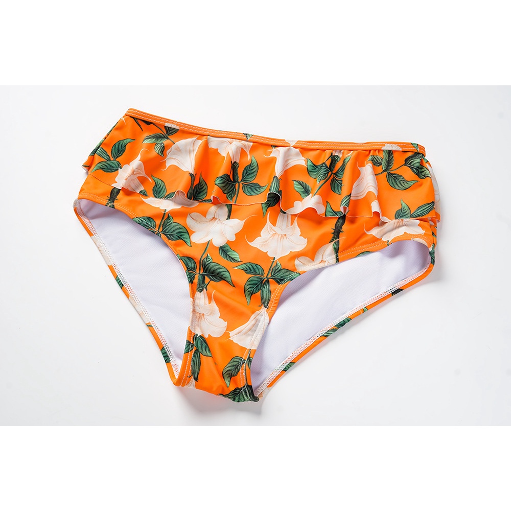 Bộ Đồ Bơi Hai Mảnh Tay Bèo Lưng Cao Thời Trang Đi Biển 2023