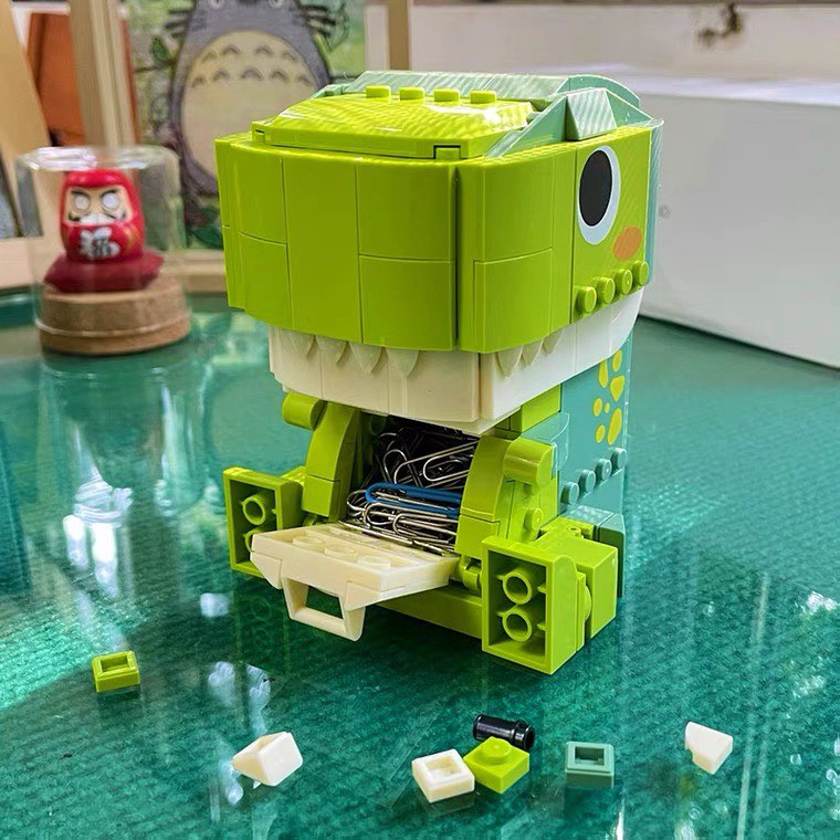 Đồ Chơi /Hộp Đựng Bút mô Hình Khủng Long Bá Vương Long Thủ Công Sáng Tạo Thích Hợp Làm Quà Tặng