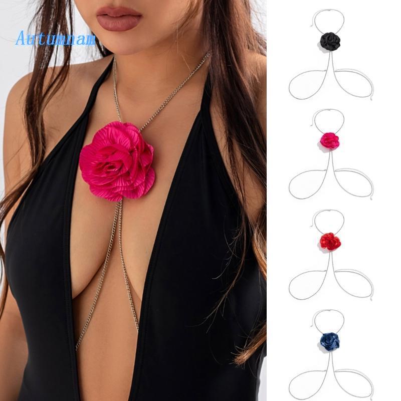 Dây Xích Đeo Hông Kèm Bông Hoa Bằng Sắt Thời Trang Quyến Rũ Cho Nữ