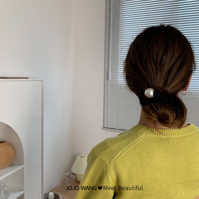 Dây Buộc Tóc Cao Su Co Giãn Tốt Thiết Kế Đơn Giản Thời Trang Cho Nữ