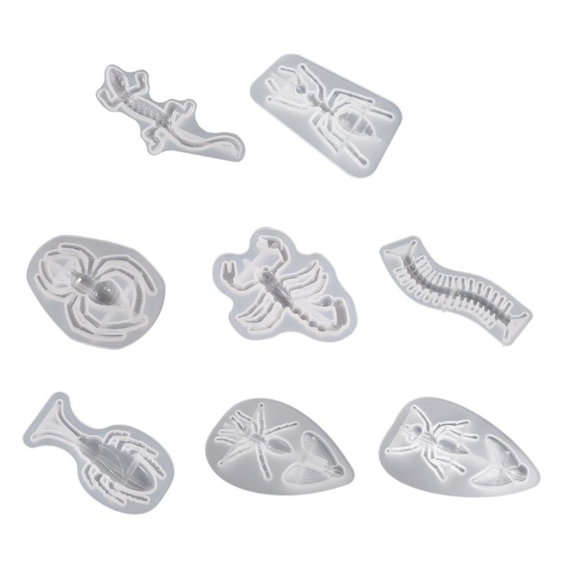 Khuôn Silicone Làm Mặt Dây Chuyền 3d Hình Land-Animal DIY