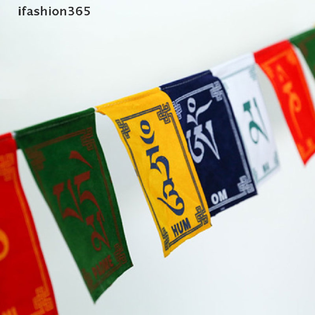 Set 10 Dây Cờ Treo Cầu Nguyện Nhiều Màu Sắc Dùng Để Trang Trí Tiệc