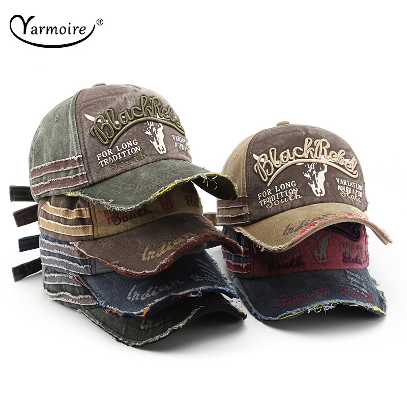 Mũ Lưỡi Trai Thêu Chữ Phong Cách Retro