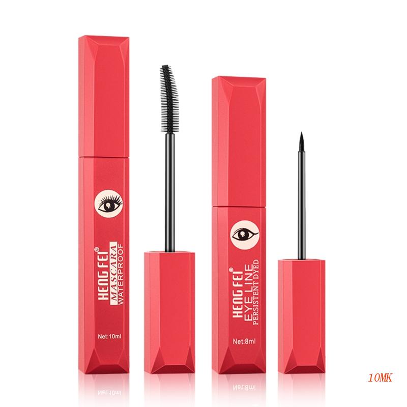 Set Mascara Và Bút Kẻ Mắt Dạng Lỏng Chống Thấm Nước Lâu Trôi Chuốt Dài Và Cong Mi Dành Cho Nữ