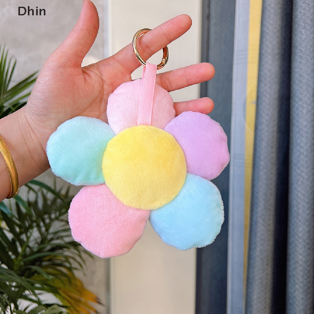 Móc Khóa Hình Hoa Hướng Dương Nhồi Bông Dễ Thương