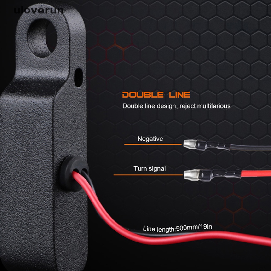 Đèn LED Xi Nhan Ánh Sáng Hổ Phách Gắn Tay Lái Xe Mô Tô