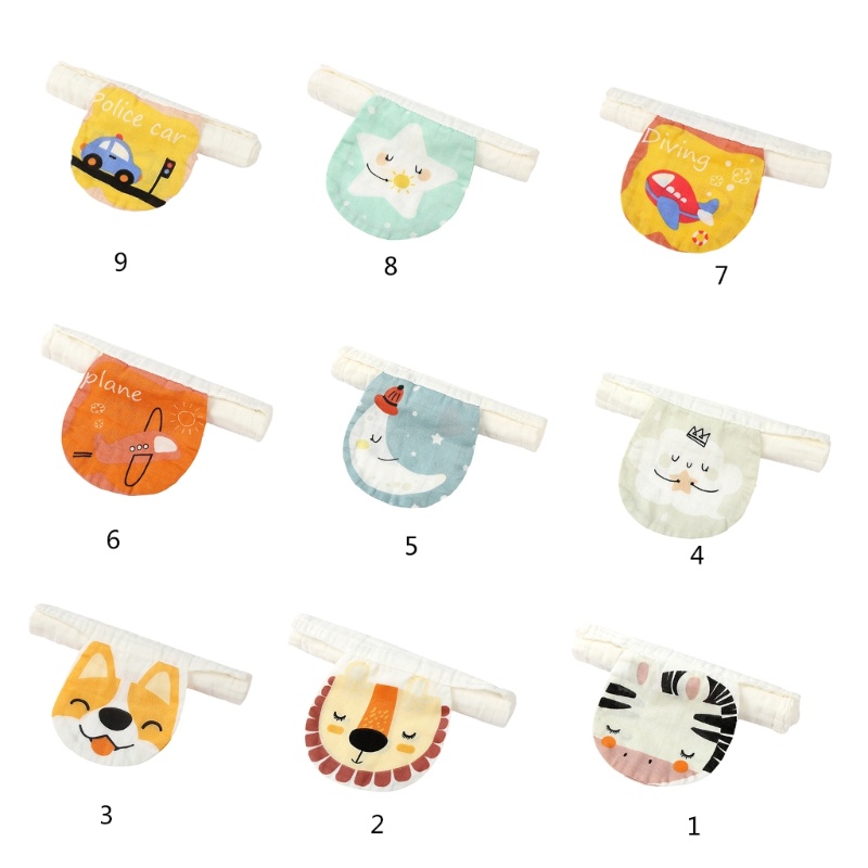 Khăn Cotton Dày Dặn Thấm Hút Mồ Hôi Thoáng Khí In Họa Tiết Hoạt Hình Cho Bé