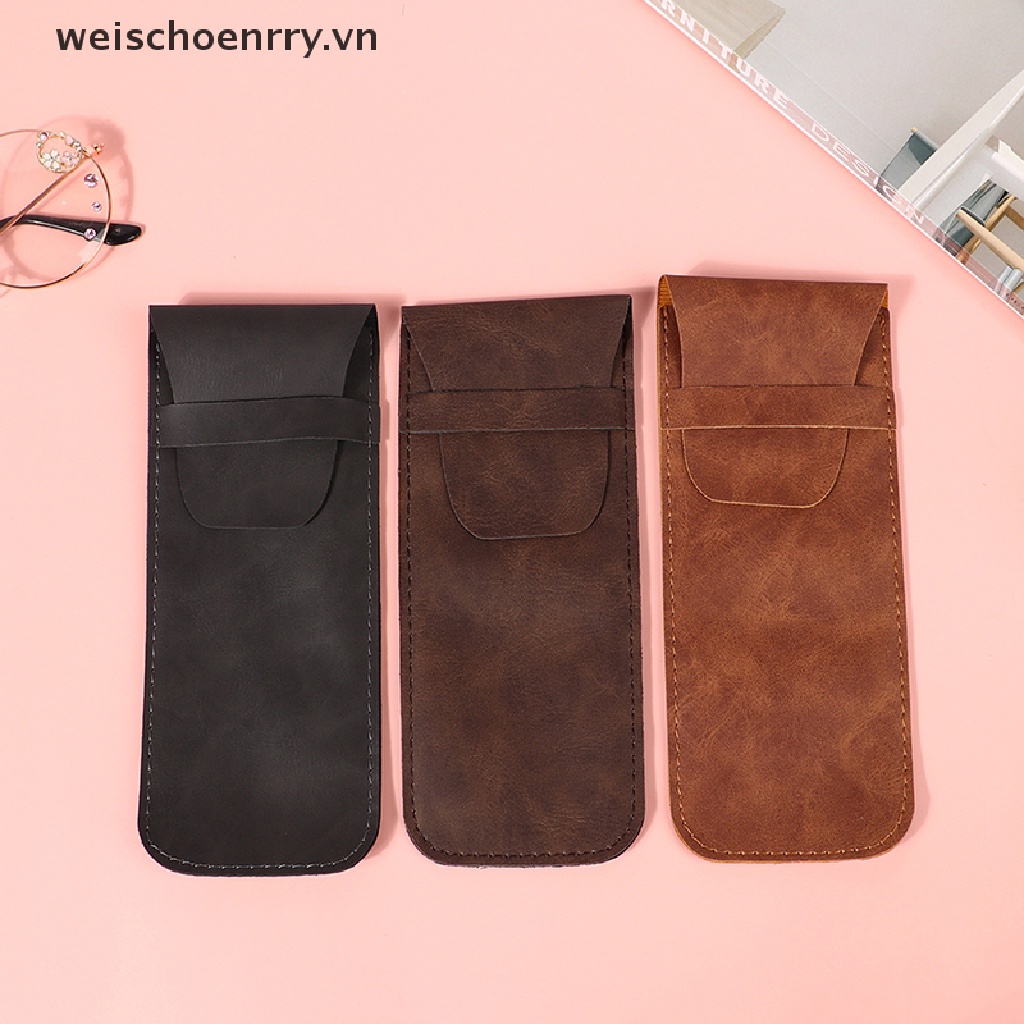 Túi Đựng Bút Bằng Da PU Phong Cách Cổ Điển Tiện Dụng Cho Đi Học / Du Lịch