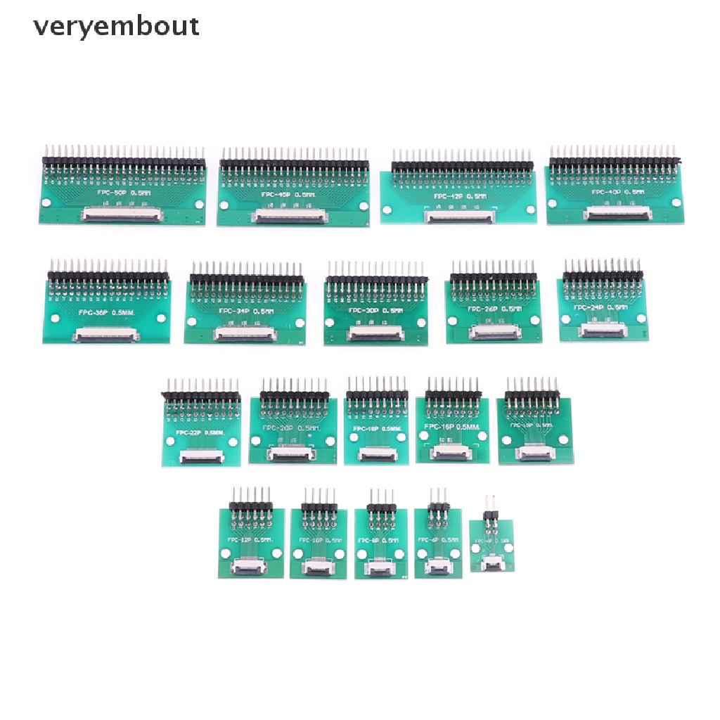 1 Cái Bảng Mạch Kết Nối 4 Pin - 50 Pin 0.5mm FPC / FFC 0.5mm Đến 2.54mm n