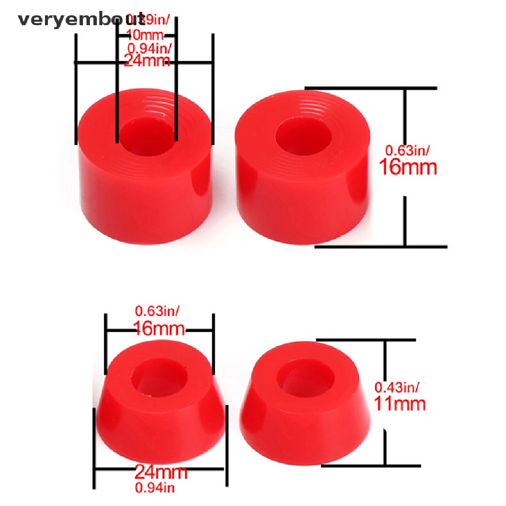 Set 4 Bánh Xe Chống Sốc Chuyên Dụng Cho Ván Trượt