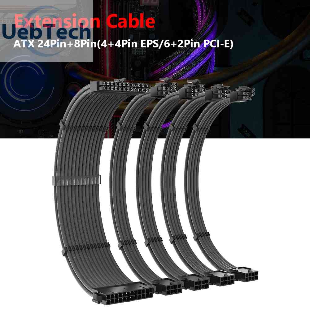 Dây Cáp Mở Rộng Bo Mạch Chủ CPU GPU 24Pin 8P 6 + 2P EPS PCI-E