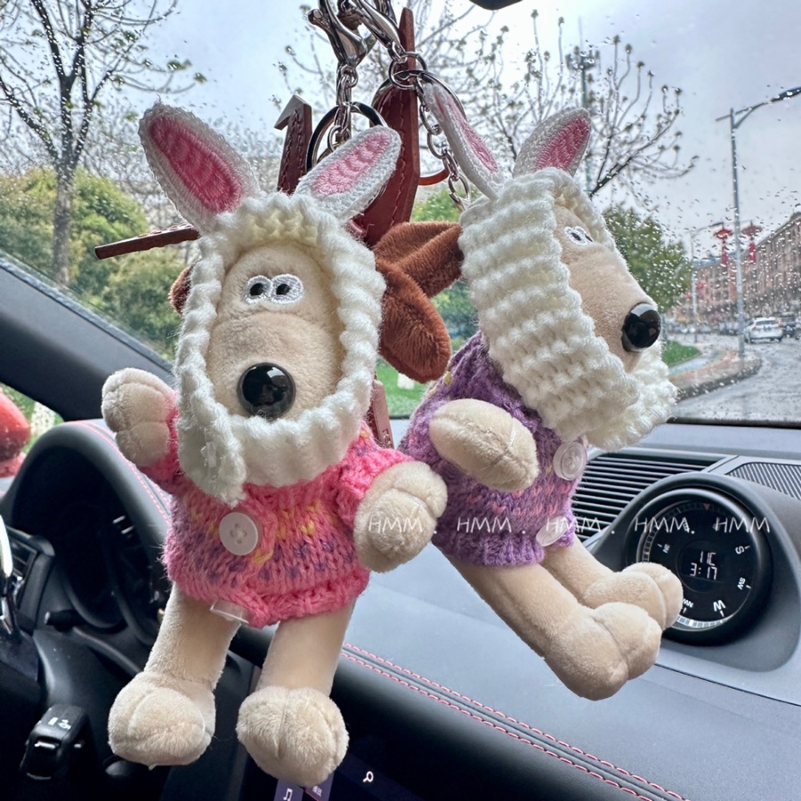 Móc Khóa Hình Cún Nhồi Bông Dễ Thương Phong Cách Hàn Quốc